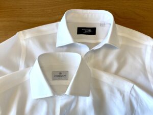 土井縫工所と鎌倉シャツの襟部分の比較